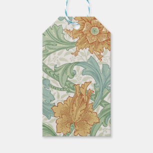William Morris Single Stem Blommönster Presentetikett