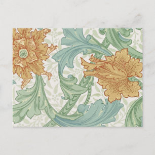 William Morris Single Stem Blommönster Vykort
