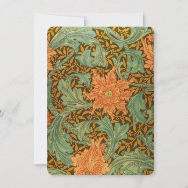 William Morris Single Stem Mönster Art nouveau (Framsida)