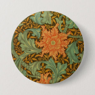 William Morris Single Stem Mönster Art nouveau Knapp