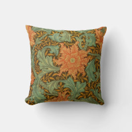 William Morris Single Stem Mönster Art nouveau Kudde