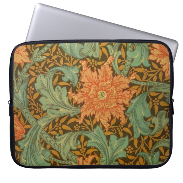 William Morris Single Stem Mönster Art nouveau Laptop Fodral (Framsidan)