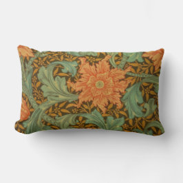 William Morris Single Stem Mönster Art nouveau Lumbarkudde