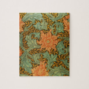 William Morris Single Stem Mönster Art nouveau Pussel