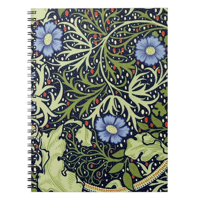 William Morris Sjögräs Antique Flower Anteckningsbok (Framsidan)