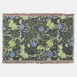 William Morris Sjögräs Antique Flower Filt