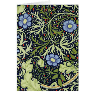 William Morris Sjögräs Antique Flower Hälsningskort