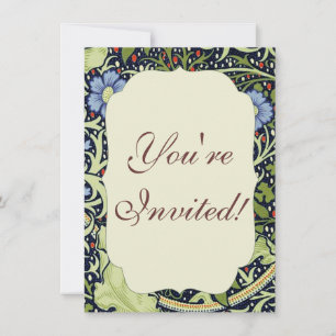 William Morris Sjögräs Antique Flower Inbjudningar