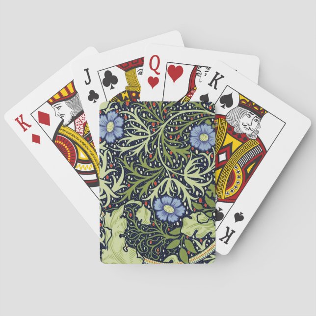 William Morris Sjögräs Antique Flower Kortlek (Baksidan)