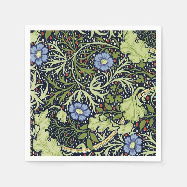 William Morris Sjögräs Antique Flower Pappersservett (Framsidan)