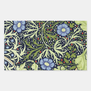 William Morris Sjögräs Antique Flower Rektangulärt Klistermärke