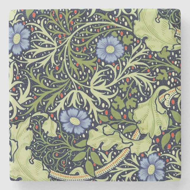 William Morris Sjögräs Antique Flower Underlägg Sten (Framsidan)