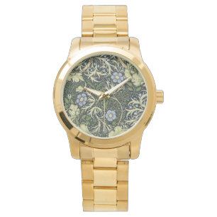 William Morris Sjögräs Blommigt Vintage Art. Armbandsur