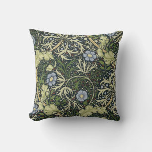 William Morris Sjögräs Mönster Blommigt Vintage Ar Kudde