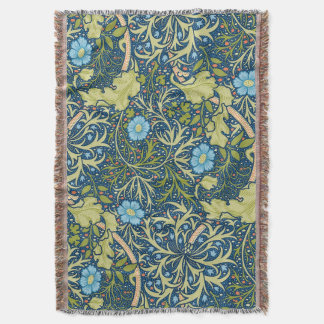 William Morris sjögräs mönster Filt
