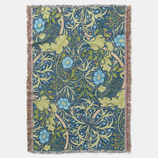 William Morris sjögräs mönster Filt (Framsidan Vertikal)