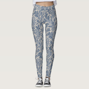 William Morris Skifferblå Tistel Tapet Leggings