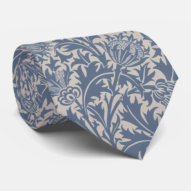 William Morris Skifferblå Tistel Tapet Slips (Rullad)