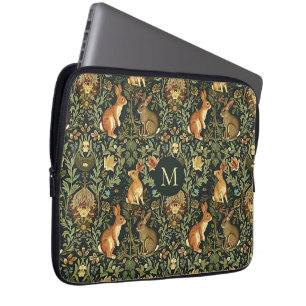 William Morris Skogsblommor Kaniner Jul Laptop Fodral
