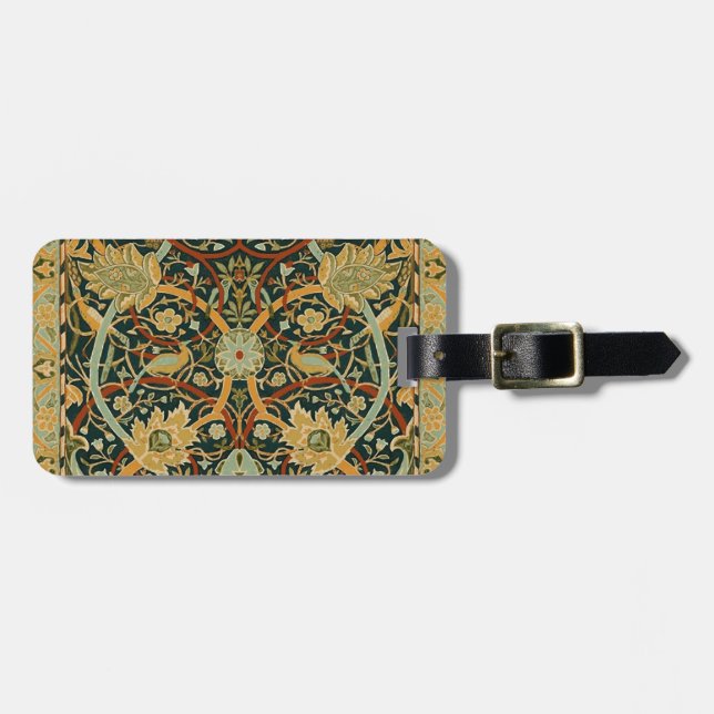 William Morris Skogstäpp Mönster: Vintage Bagagebricka (Horisontell Framsida)