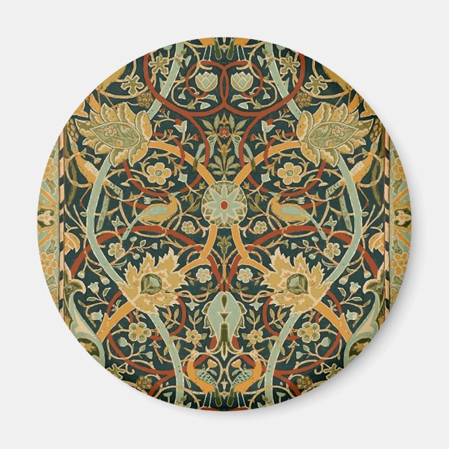 William Morris Skogstäpp Mönster: Vintage Magnet (Framsidan)