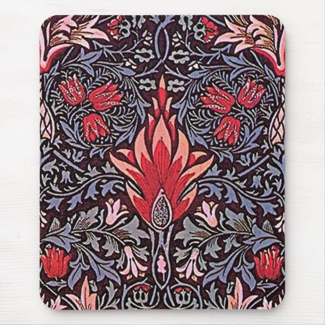 William Morris Snakehead design - Mousepad Musmatta (Framsidan)