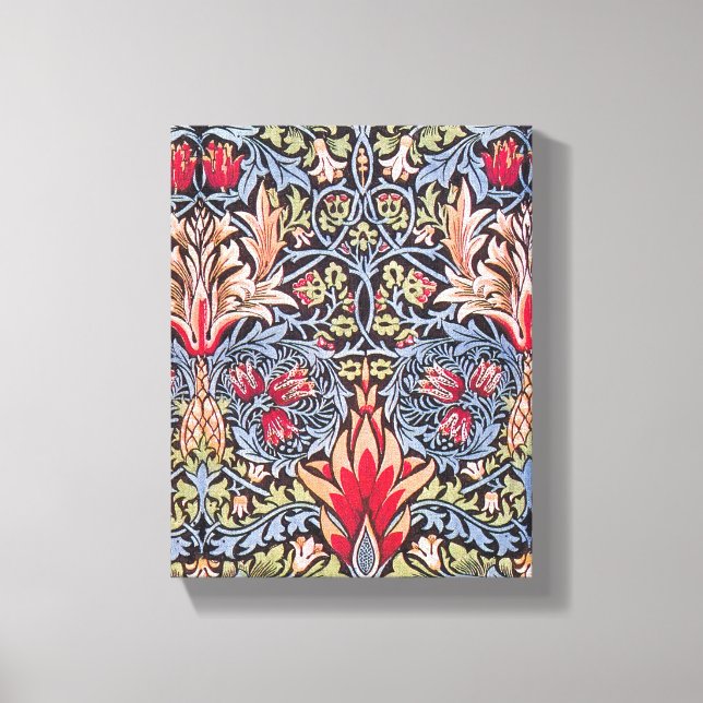 William Morris Snakeshead Blommigt Art nouveau Canvastryck (Framsida)