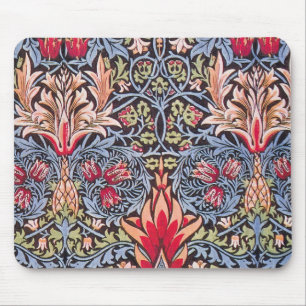 William Morris Snakeshead Blommigt Art nouveau Musmatta