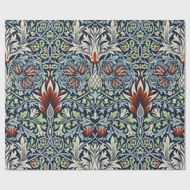 William Morris Snakeshead Blommigt Classic Botanic Presentpapper (Platt)