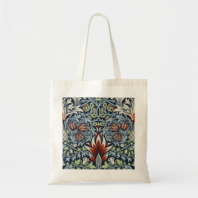 William Morris Snakeshead Blommigt Classic Botanic Tygkasse (Framsidan)