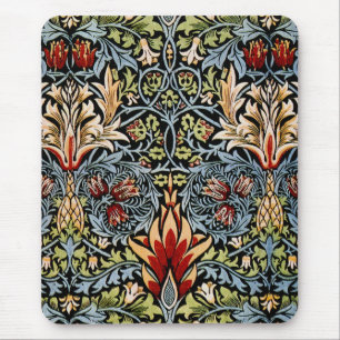 William Morris Snakeshead Blommigt Design Musmatta