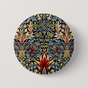 William Morris Snakeshead Blommönster Knapp