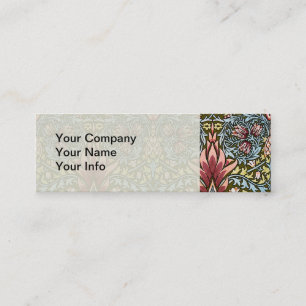 William Morris Snakeshead Blommönster Mini Visitkort