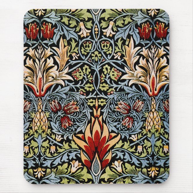 William Morris Snakeshead Blommönster Musmatta (Framsidan)