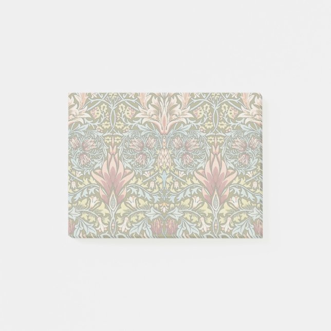 William Morris Snakeshead Blommönster Post-it Block (Framsida)