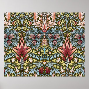 William Morris Snakeshead Blommönster Poster