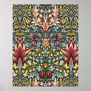 William Morris Snakeshead Blommönster Poster