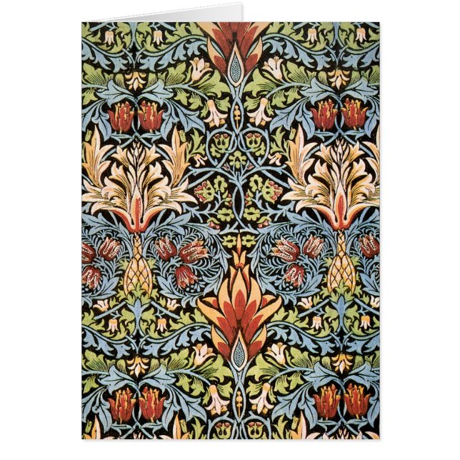 William Morris Snakeshead design Hälsningskort (Framsidan)