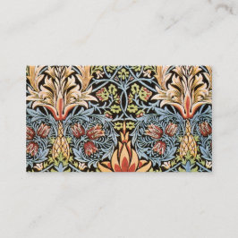 William Morris Snakeshead design Visitkort