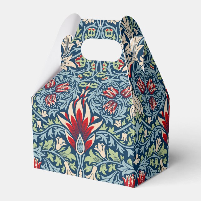 William Morris Snakeshead Fritillary Blommigt Desi Presentaskar (Framsidan Sidan)