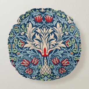 William Morris Snakeshead Fritillary Blommigt Desi Rund Kudde