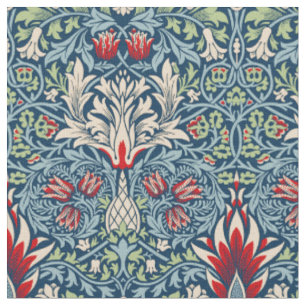 William Morris Snakeshead Fritillary Blommigt Desi Tyg