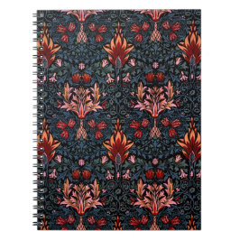William Morris Snakeshead Mörk Mönster Anteckningsbok