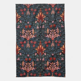 William Morris Snakeshead Mörk Mönster Kökshandduk