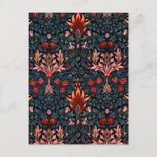William Morris Snakeshead Mörk Mönster Vykort