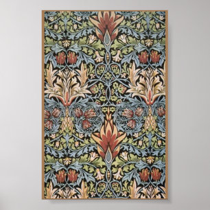 William Morris Snakeshead tryckt Textile Poster