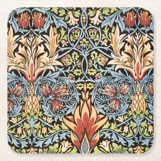 William Morris Snakeshead Underlägg Papper Kvadrat (Framsidan)