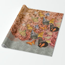 William Morris SNÖRE och BUTTERFLIES Wrapping Papp Presentpapper