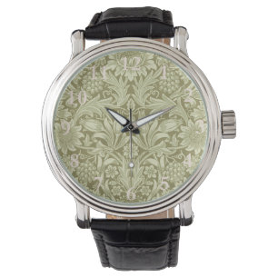 William Morris Solros Grönt Flower Armbandsur