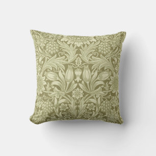 William Morris Solros Grönt Flower Kudde